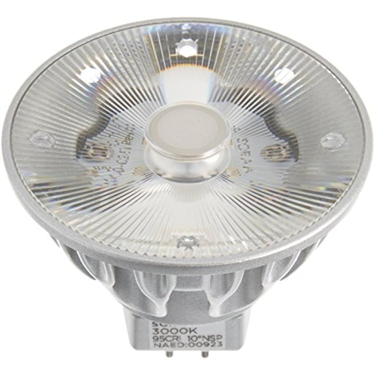 Bulbrite SM16-07-10D-930-03 SORAA 7.5W LED MR16 3000K VIVID3 10 Dimmable Light Bulb, Silver