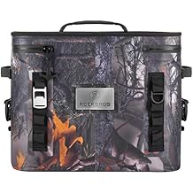 Rock BROS Soft Cooler 30 Can Insulated Leak Proof Soft Pack Coolers Waterproof Soft Sided Cooler Bag for Camping, Fishing, Road Beach Trip, Golf, Picnics