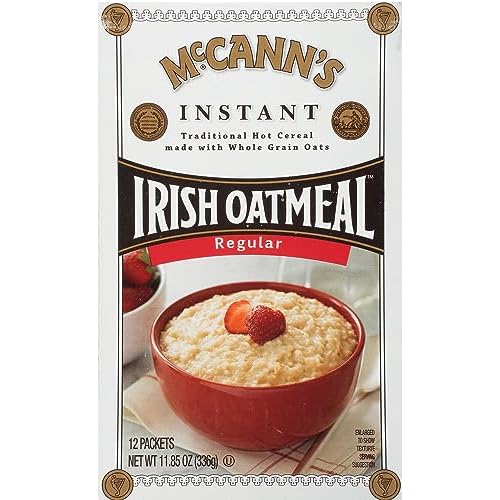 McCanns Instant Irish Oatmeal, Regular, 12 Packets