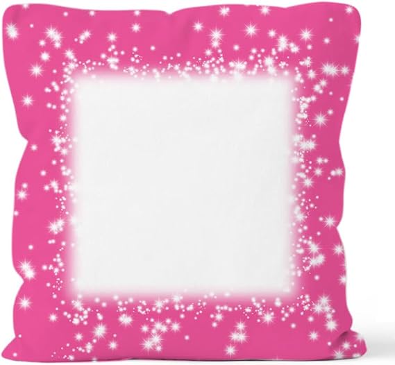 10Pcs Sublimation Blank Plain Colorful Pillow Case Covers 15.7 * 15.7 inch Home Decorative Pillowcase Cushion Cover with Concealed Zippers for DIY Heat Press Printing (Pink)