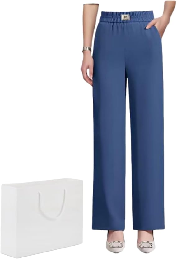 Pants for Women, Stretch Pants for Women, High-Rise, Soft Pull-On, Straight Elastic Waist