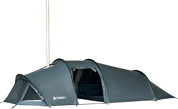 POMOLY Openvista 3 Tunnel Tent 3P Camping Hot Tent Wood Stove Tent