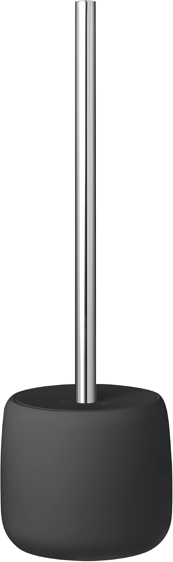 blomus SONO Toilet Plunger with Decorative Holder - Ceramic Soft Touch with Stainless Handle - Modern Design - Black