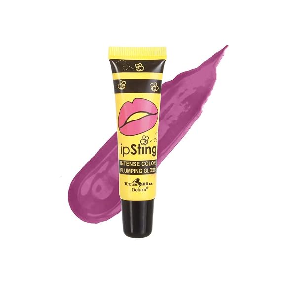 Italia Deluxe Pretty Pout Lip Sting Lip Gloss & Plumper (02 - Miss Magenta)
