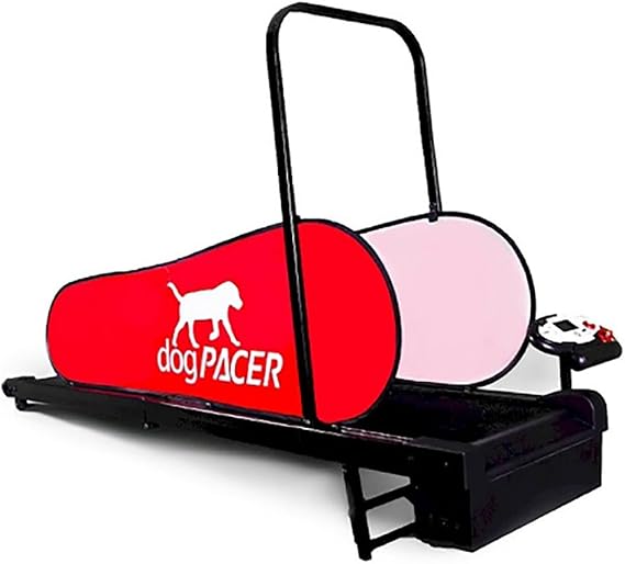 dogPACER 91641 LF 3.1 Full Size Dog Pacer Treadmill, Black and Red