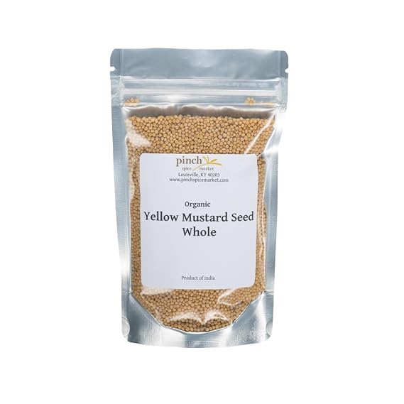 Yellow Mustard Seed Whole, 4 oz. Bulk Bag