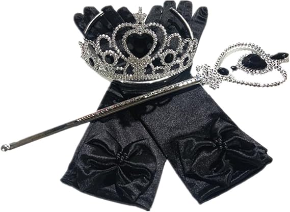 DreamHigh Princess Cosplay Dress up Accessories Girls Costume Crown, Wand, Gloves valued Pack