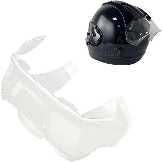 RX7X Helmet Replacement Rear Spoiler for ARAI RX7V, RR5, RR4, XD, VZ-RAM, DF-X2, Motorcycle Helmet Tail Wind Deflector (Clear)