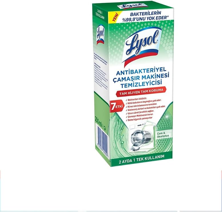 Lysol Antibakteriyel Çamaşır Makinesi Temizleyici Çam ve Okaliptus Ferahlığı 250 ml