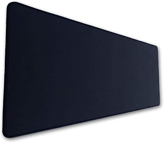 Extended Gaming Mouse Pad - 30.71 x 13.78 in, All DPI Setting, No Logo, Anti-fray Stitched Edges, Non-Slip Rubber Base, Micro-Woven Surface. Large Mouse Pad, Keyboard Mat (Black) by Green2B