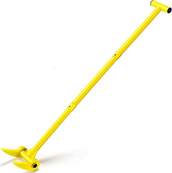 HVDI 48" Pallet Buster, 110 Degree Deck Board Removal Tool, Heavy Duty Carbon Steel Pry Bar for Deck, Pallet, Standing Hardwood Board Demolition Without Lower Back Pain & Knee Pain