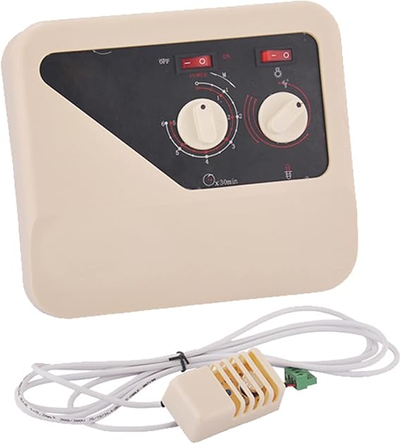 Sauna Stove External Heater Controller, Sauna Room Temperature Control Probe Connector, Long Life, Stable Performance, For Dry Sauna