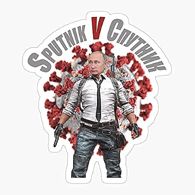 Pack of 2 3 Stickers - Sputnik V Vaccine I Survived The Sticker Graphic - Die Cut Sticker, High Resolution Top Grade Vinyl