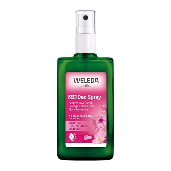 Weleda Wild Rose 24h Deodorant Spray, 3.4 Ounce