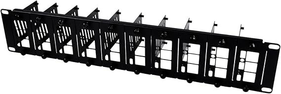 GeeekPi 19 inch 2U Rack Mount for Raspberry Pi 5/4B/3B+/3B, with Removable Front Brackets, Compatible with 19 inch Server Cabinets