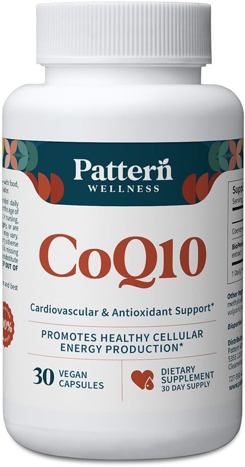 Pattern Wellness CoQ10 Supplement 30 Vegan Capsules*