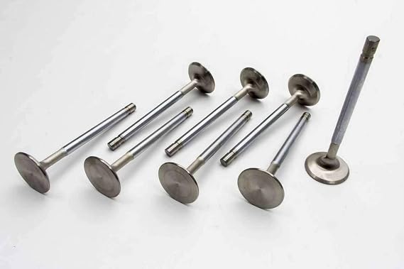 Manley Exhaust Valve, Street Flo, 1.880 in Head, 0.372 in Valve Stem, 5.350 in Long, Stainless, Big Block Chevy, Set of 8