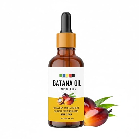 Batana Oil for Hair Growth 100% Pure Raw Natural Oil Scalp Nourishing Hair Repair & Strengthening Treatment Moisturizing Oil for Hair & Skin Care, 30ml (1 fl oz)