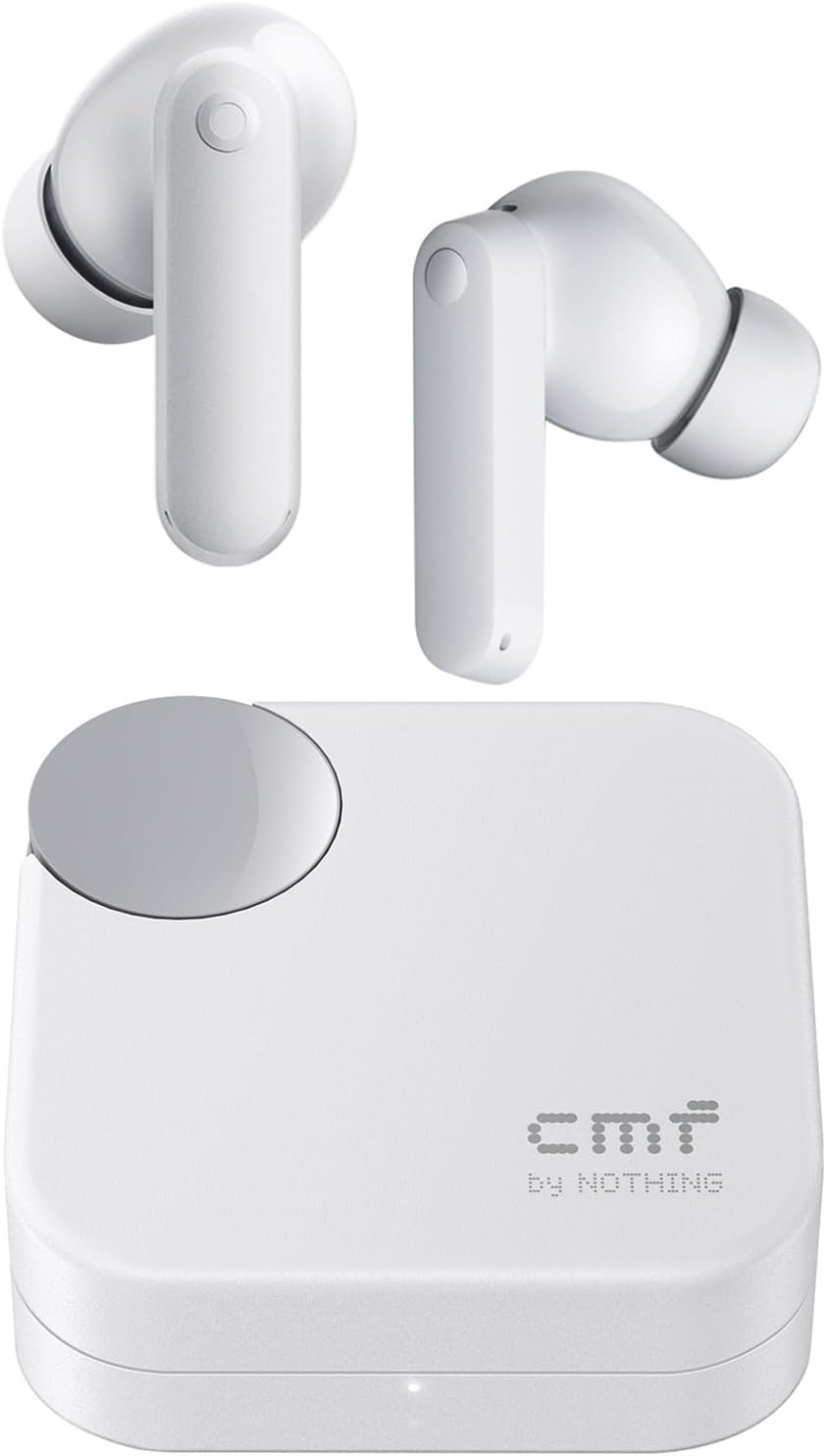 Nothing CMF Buds 2a Wireless Earbuds 2025 New Active Noise Canceling 42dB Hybrid Bluetooth Headphones Light Gray
