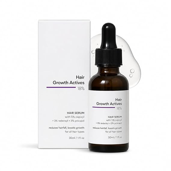 RF Hair Growth Serum With 3% Redensyl, 3% Anagain, 3% Procapil, 5% Capixyl & 4% Baicapil 18% Hair Growth Actives | For Hair Fall Control | For Men & Women | 30 ml
