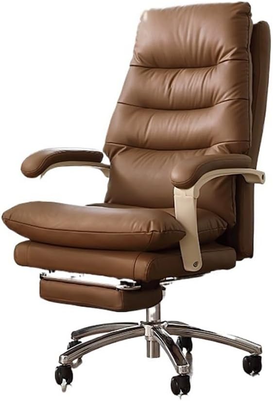 Ergonomic Office Chair Luxury Leather Office Chair Executive Home Comfort Reclining Computer Desk Chair Desk Chair