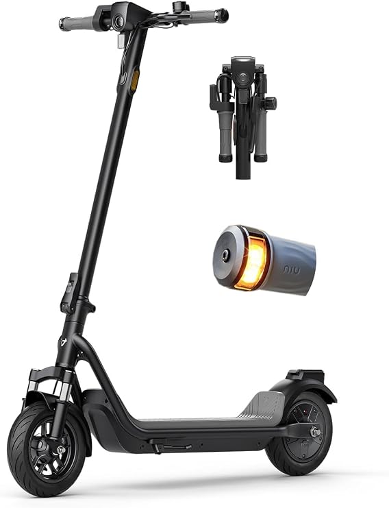 NIU Electric Scooter for Adult - KQi 90 100 200 300 Series E Scooter w/Suspension, 500-1000W Peak Power, 14-37 Max Miles, Top 15-23 MPH, Portable Commuting Escooter, Folding Handlebar(Only 100F, 200F)