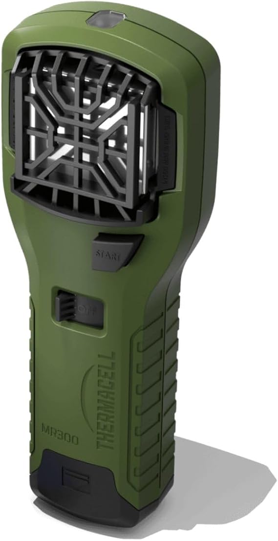 Thermacell Handheld MR-300 Portable Mosquito Repellent Device without Active Ingredients and Gas, Colour: Olive Green