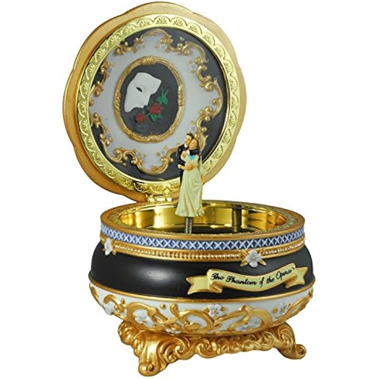 The San Francisco Music Box Company The PhantomTM and Christine Hinged Trinket Box