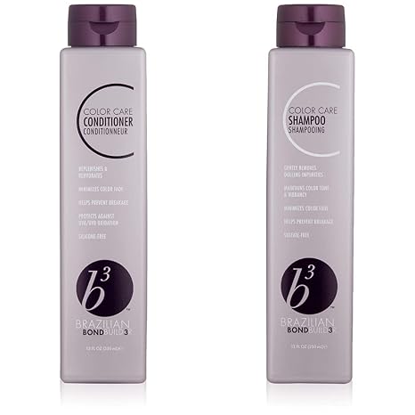 B3 BRAZILIAN BONDBUILDER Color Care Conditioner, 12 Fl Oz & B3 Brazilian Bondbuilder Color Care Shampoo, 12 Fl Oz