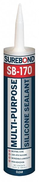 RTV Silicone Sealant, Clear, 10.3 oz.