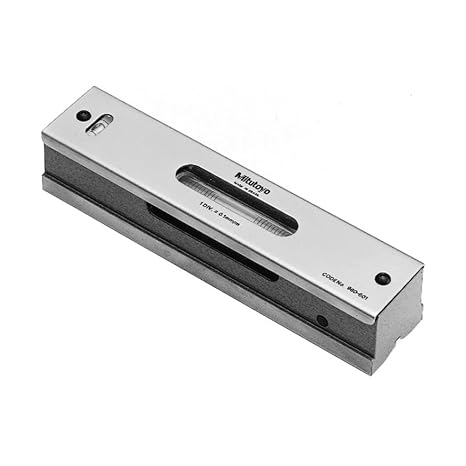 Mitutoyo 960-601 Precision Level, Series 960, 0.1 mm/m Sensitivity, 38.2 mm Height, 200 mm Width, 44 mm Length