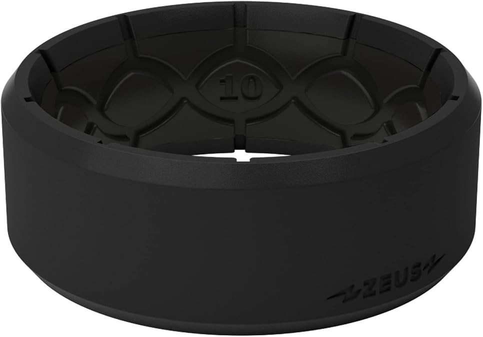 Groove Life Zeus Anti Stretch Silicone Ring Breathable Silicone Rings for Him and Her, Unique Design, Comfort Fit Ring