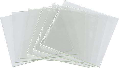 System 96 COE 96 Clear Fusing Glass Squares - 6 Pack (4x4)