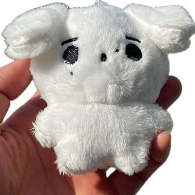 4inch Enhypen Keychain Merch Merchandise Key Ring Bag Pendant Accessories for Fans & Collection White Dog