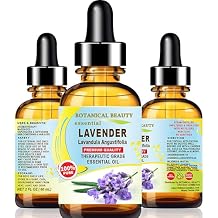 Botanical Beauty Lavender Essential Oil 100% Pure Natural Undiluted Therapeutic Grade Essential Oil 2 Fl.oz.- 60 ml for Aromatherapy, Soaps, Candles, Diffusers