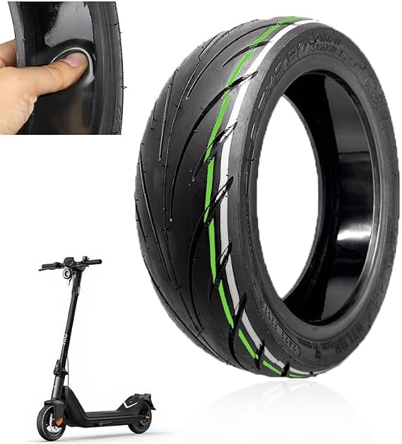 9.5x2.50 Tubeless Tire 9.5 Inch with Live Glue Repairable for NIU KQi3/Pro/Max Electric Scooter Accessories, Rear Front Wheel Replacement, Non-Slip, Shockproof, Self Repairing (1 Pack)