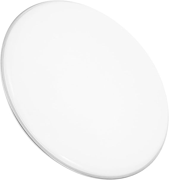 Replacement Drum Head 14 Inch Double Layer Percussion Drum Head Made of White Faux Leather for Jazz Drum and Drum Accessories