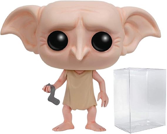 POP Harry Potter - Dobby Funko Vinyl Figure (Bundled with Compatible Box Protector Case), Multicolor, 3.75 inches