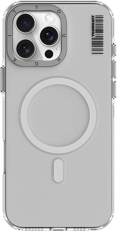 Youngkit iPhone 16 Pro Uyumlu Kılıf Magsafe ile Uyumlu Şeffaf Youngkit Crystal Shield Serisi Kapak Şeffaf