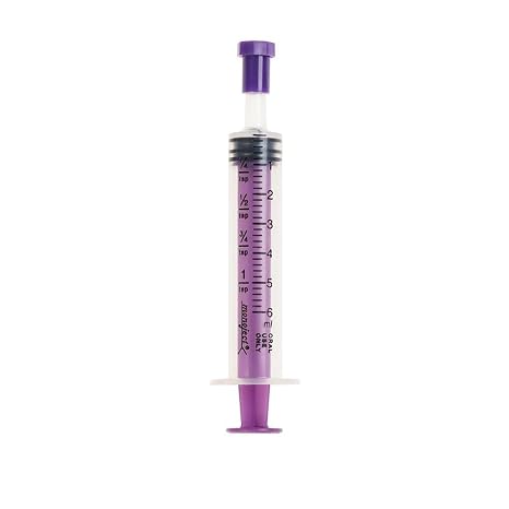 Covidien 8881906104 Monoject Oral Syringe, Polypropylene, 6 mL Capacity, Clear (Pack of 100)