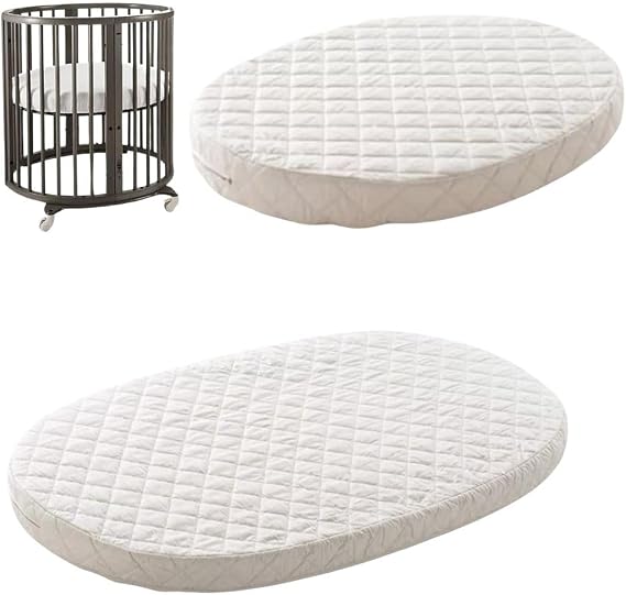 Anti Allergy Foam Mattress for Stokke Sleepi Cot Bed Highly Breathable, Water-Resistant Quilted Cover Premium Baby Mattress (73 x 62 x 5 cm)