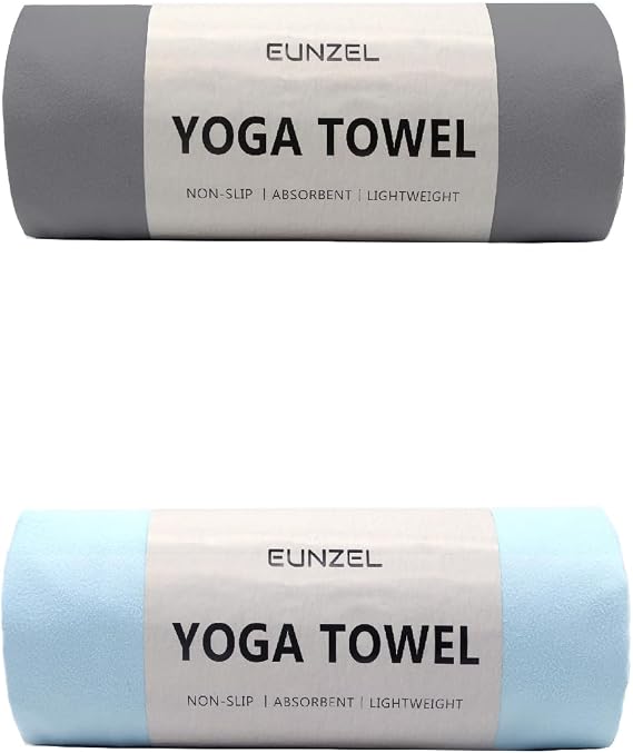 Yoga Towel Grey | Yoga Towel Blue (Bundle)