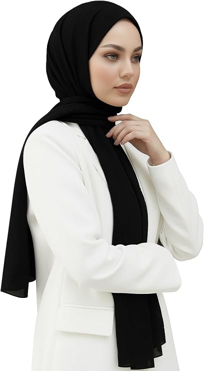 Bambu Şal Siyah – Hafif, Rahat, Şık Günlük ve Özel Gün Kombinleri İçin (Siyah)