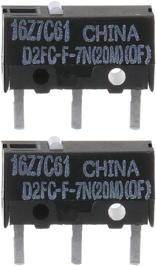 2Pcs Original Mouse Micro D2FC-F-7N (20M)(of) Microswitch Set