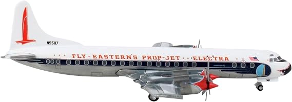 Gemini Jets GJEAL2138 Eastern Airlines Lockheed L-188 Electra Turboprop N5507 1:400 Scale