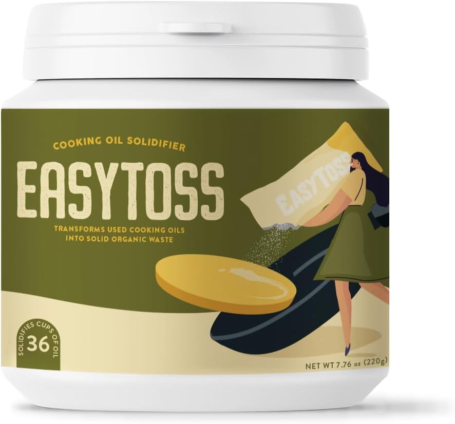 EASYTOSS Plant Based Frying Oil Firmer 220 GR Converting Used Oil into Organic Waste