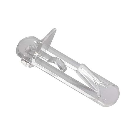 20 Plastic Shelf Pins and Clips - Locking Shelf Support Pegs - Fits 4.9mm Holes and 3/4 Inch Thick Shelves - Kitchen Cabinet and Furniture Book Shelves