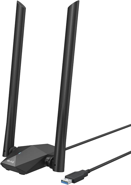 Tenda U18a Wi-Fi 6 Adaptör USB 3.0, AX1800 Çift Bantlı Wireless Adaptör, 1201Mbps 5GHz, 574Mbps 2.4GHz, Tak ve Çalıştır, MU-MIMO Teknolojisi, WPA3, Windows 10 Desteği, Siyah