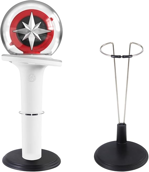 K-pop Lightstick Stand, Compatible with Official Glow Sticks, Black, Pack of 2