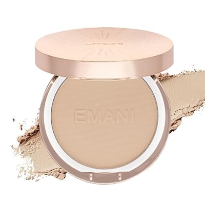 Emani HD Bamboo Setting Powder for Makeup or No Makeup Look, Natural Minerals for Sensitive Skin, Talc Free, All Skin Tones, Made in the USA